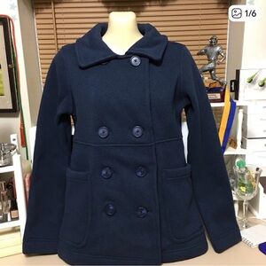 Patagonia blue jacket Double-Breasted Navy Pea Coat